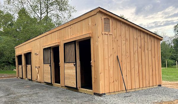 12'x48' Lean-to Barn Section