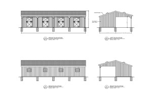 12'x48' Lean-to Shedrow Barn PDF Plan