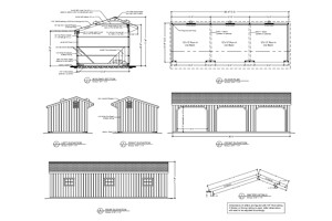 12'x36' Run-In Shed PDF Plan