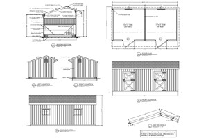 12'x24' Shedrow Barn PDF Plan